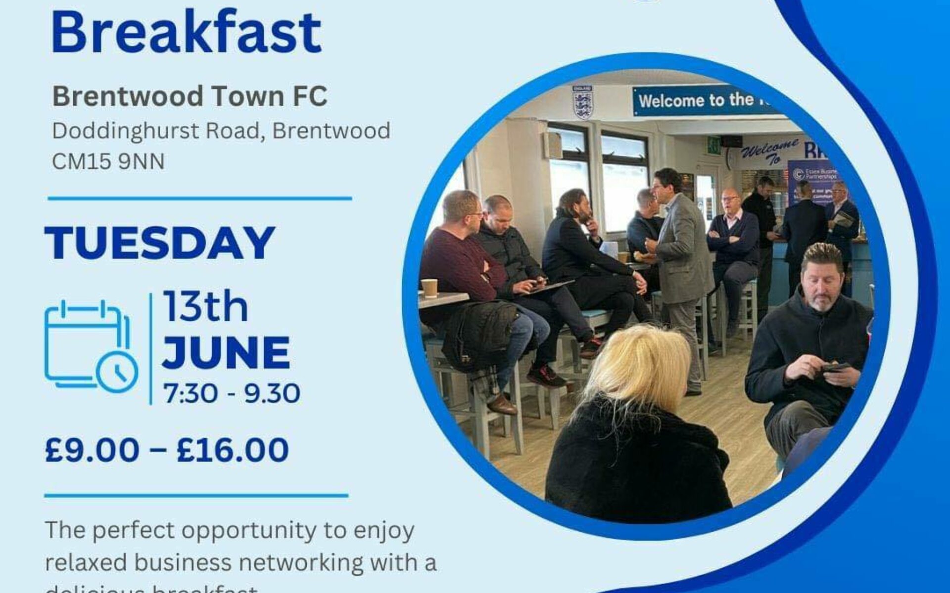 Brentwood Networking Breakfast 13th June Featured Image