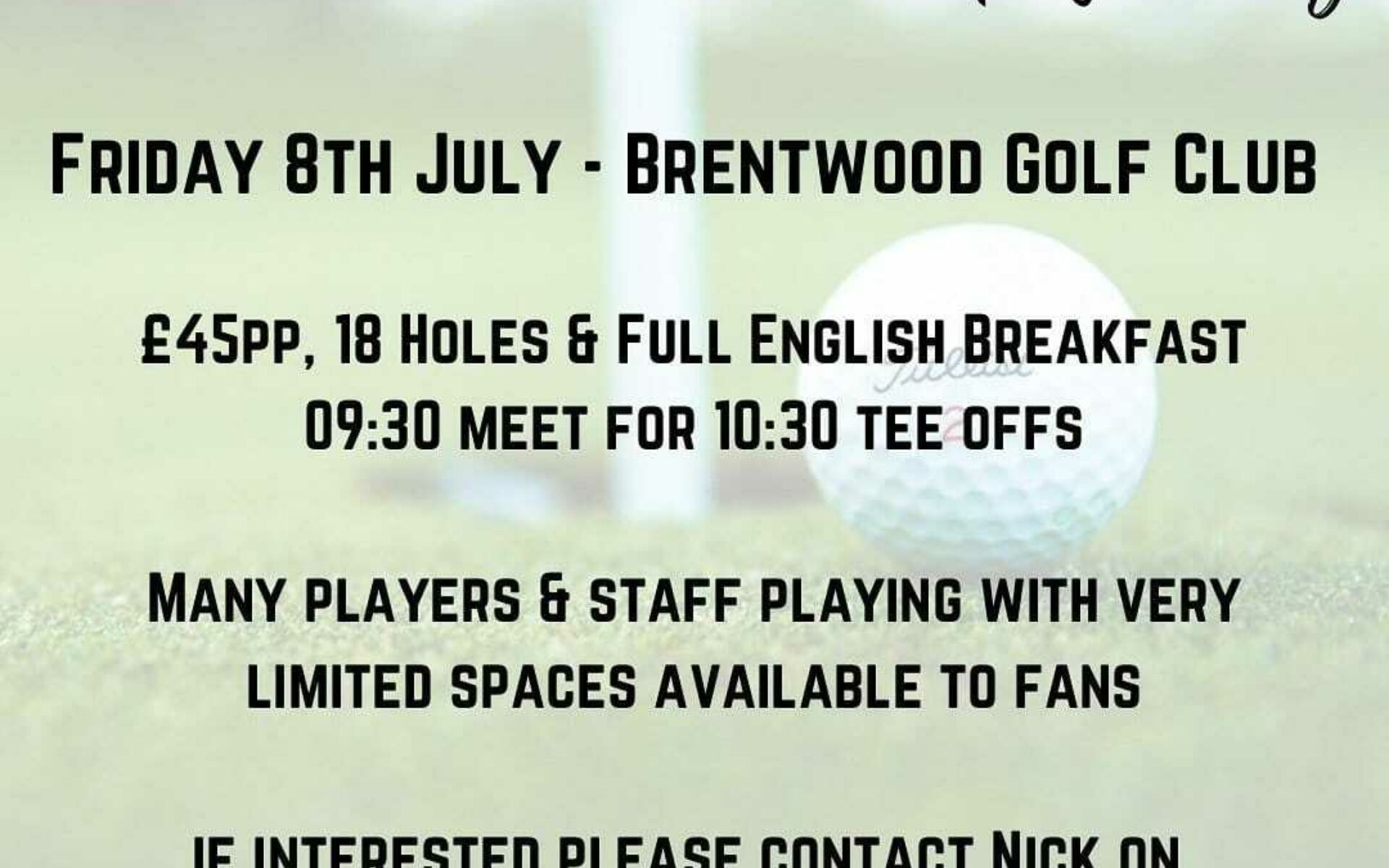 Brentwood Town Golf Day Featured Image