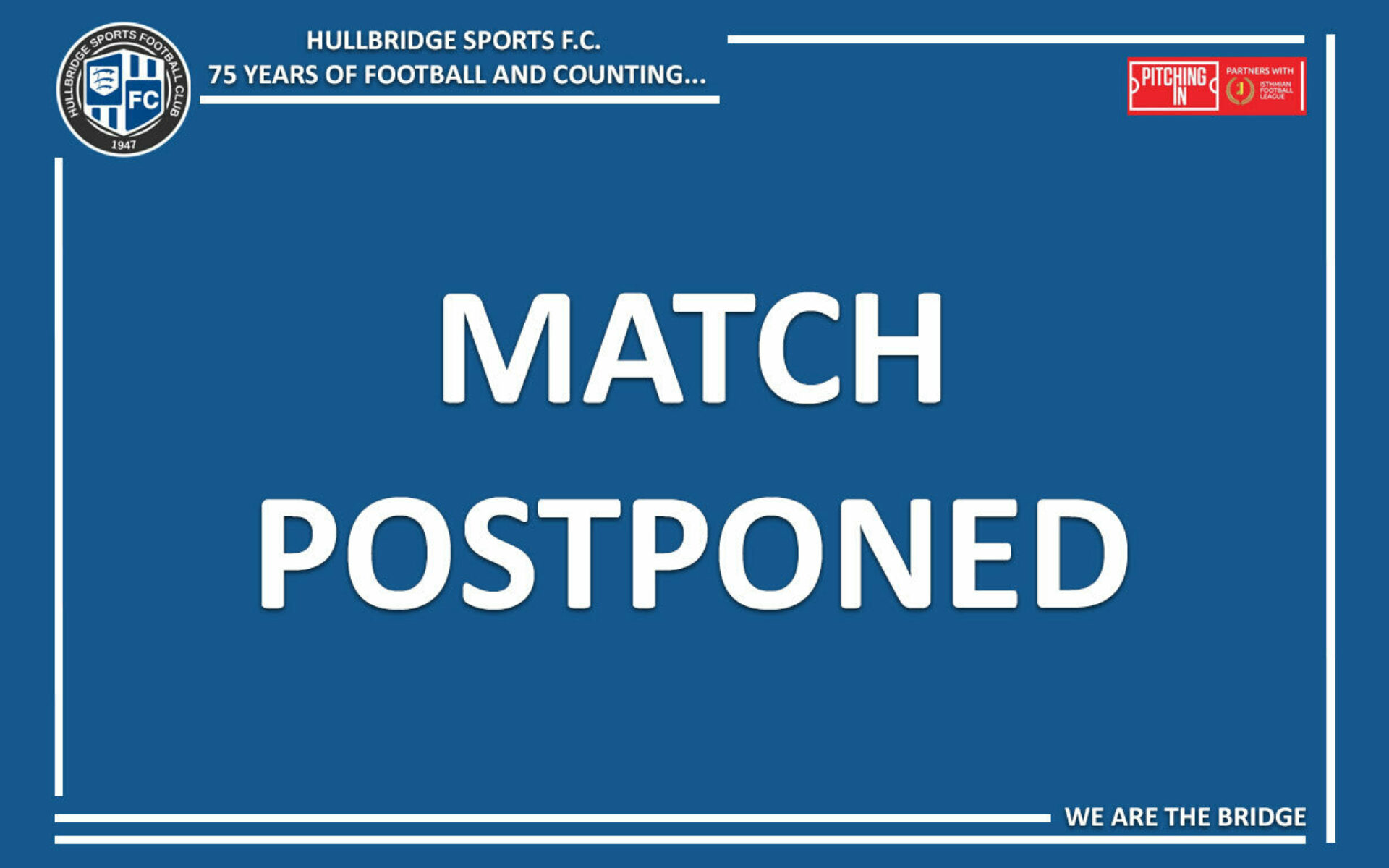 Hullbridge Postponed Featured Image