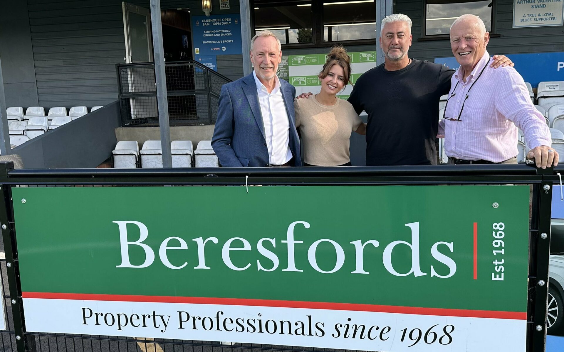 New Partnership: Beresfords team up with Brentwood Town FC Featured Image