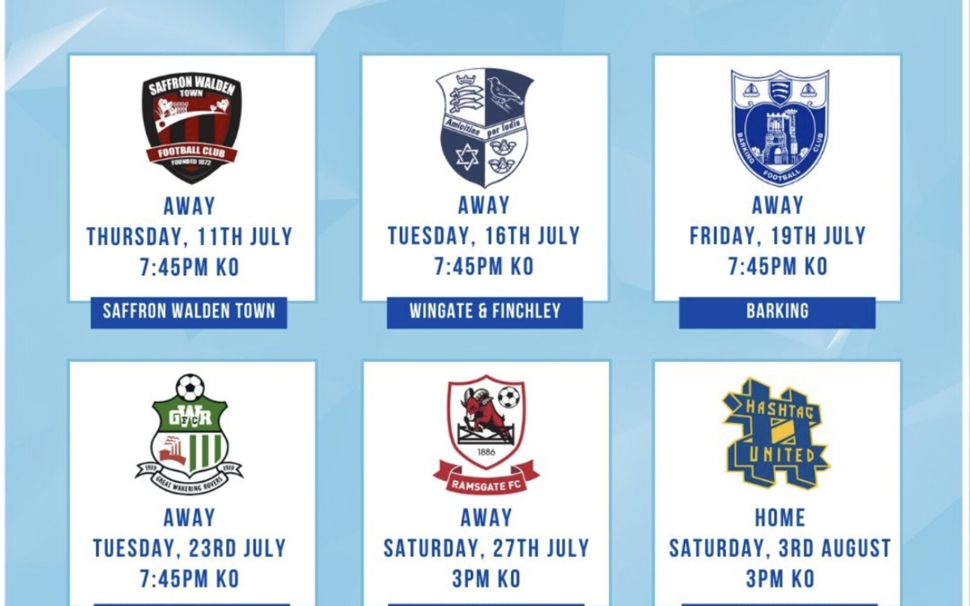 Pre Season 2024/25 Featured Image
