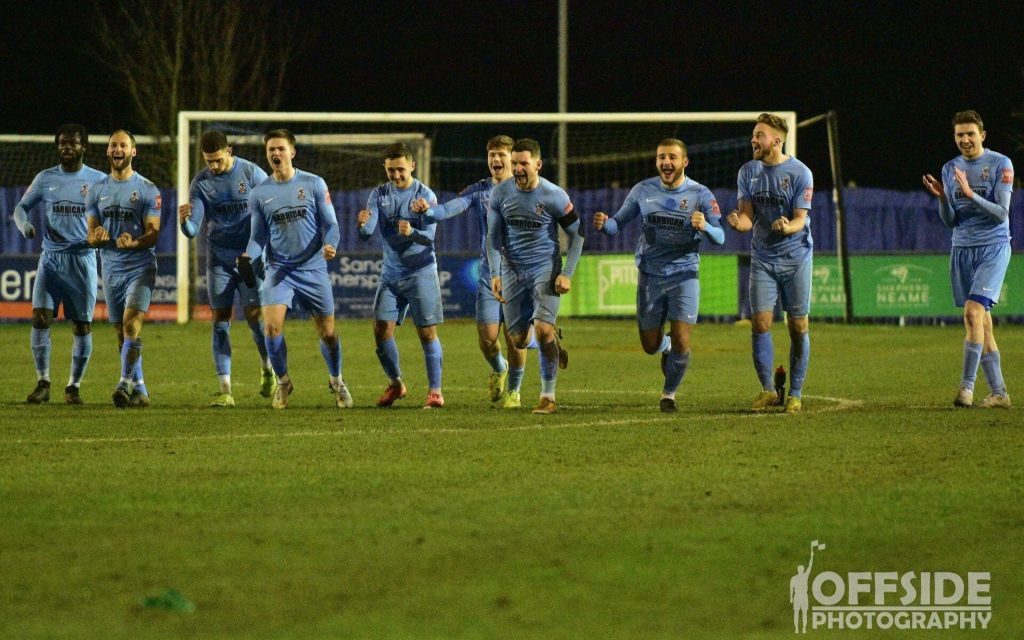 Blues through after penalties in Senior Cup