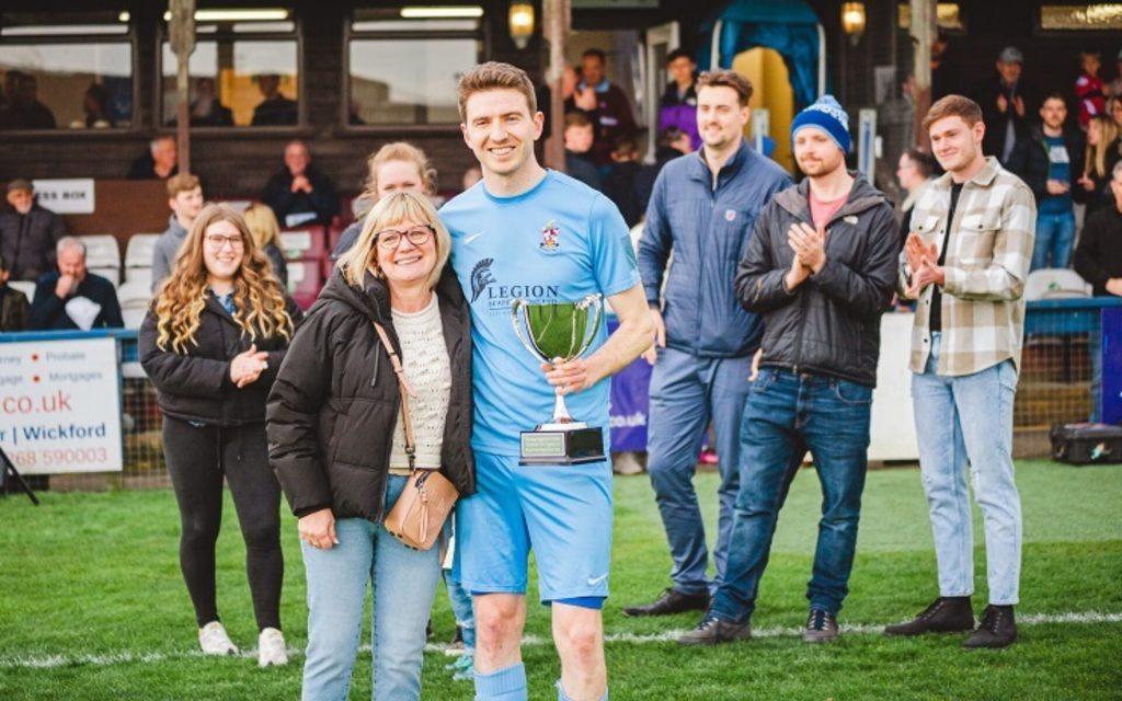 Blues end season with win