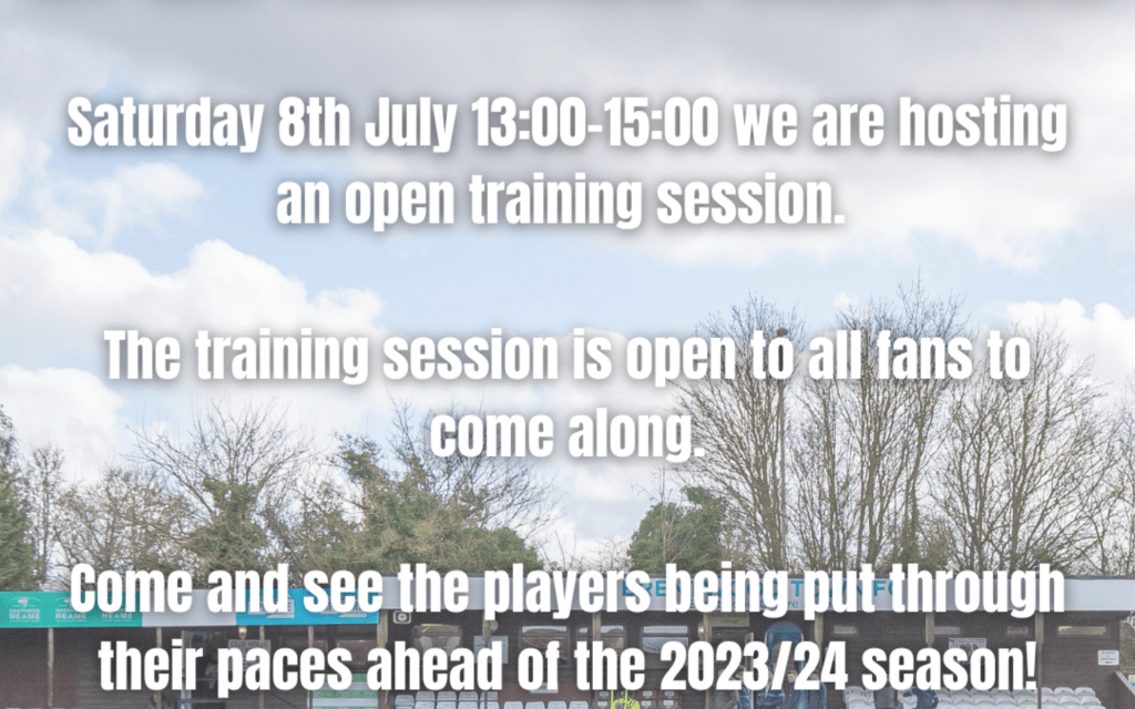Open Training Session 08/07
