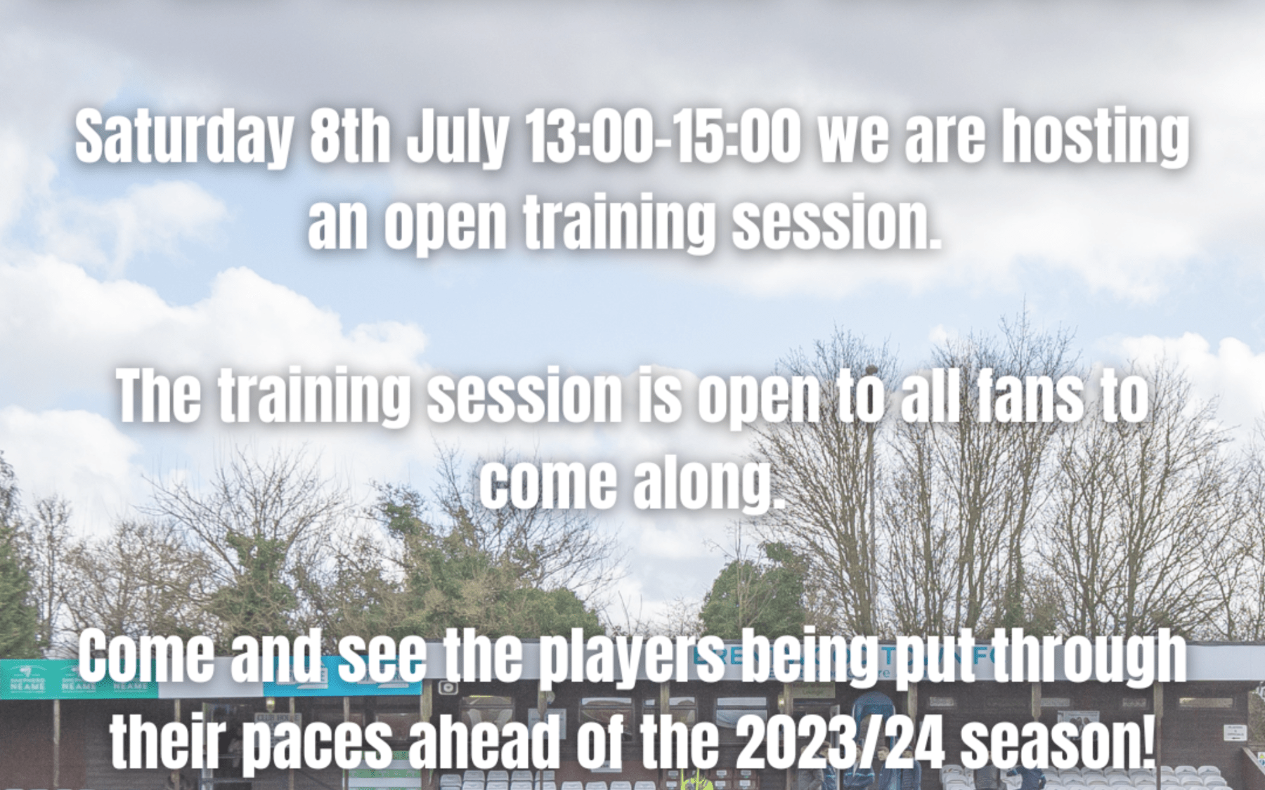 Open Training Session 08/07 – Brentwood Town FC